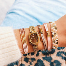 Lade das Bild in den Galerie-Viewer, Miyuki -Armband - Nude/Taupe/Gold plattiert