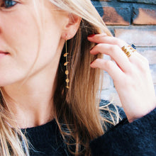 Lade das Bild in den Galerie-Viewer, Feiner Drahtohrring 'Blätter'