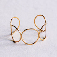 Armreif XL rund - Gold