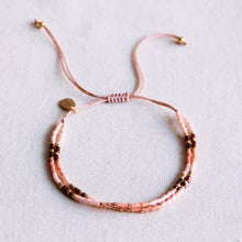 Lade das Bild in den Galerie-Viewer, Doppel -Miyuki -Armband - Pink/Nude/Bordeaux
