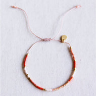 Miyuki Armband Nude/Orange/Lachs