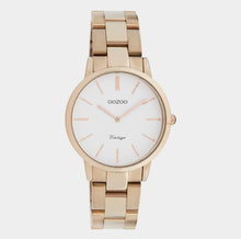Lade das Bild in den Galerie-Viewer, Oozoo Vinted Uhr mit Edelstahl-Gliederarmband
