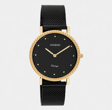 Lade das Bild in den Galerie-Viewer, Oozoo Vinted Uhr mit Edelstahl-Mesh-Armband
