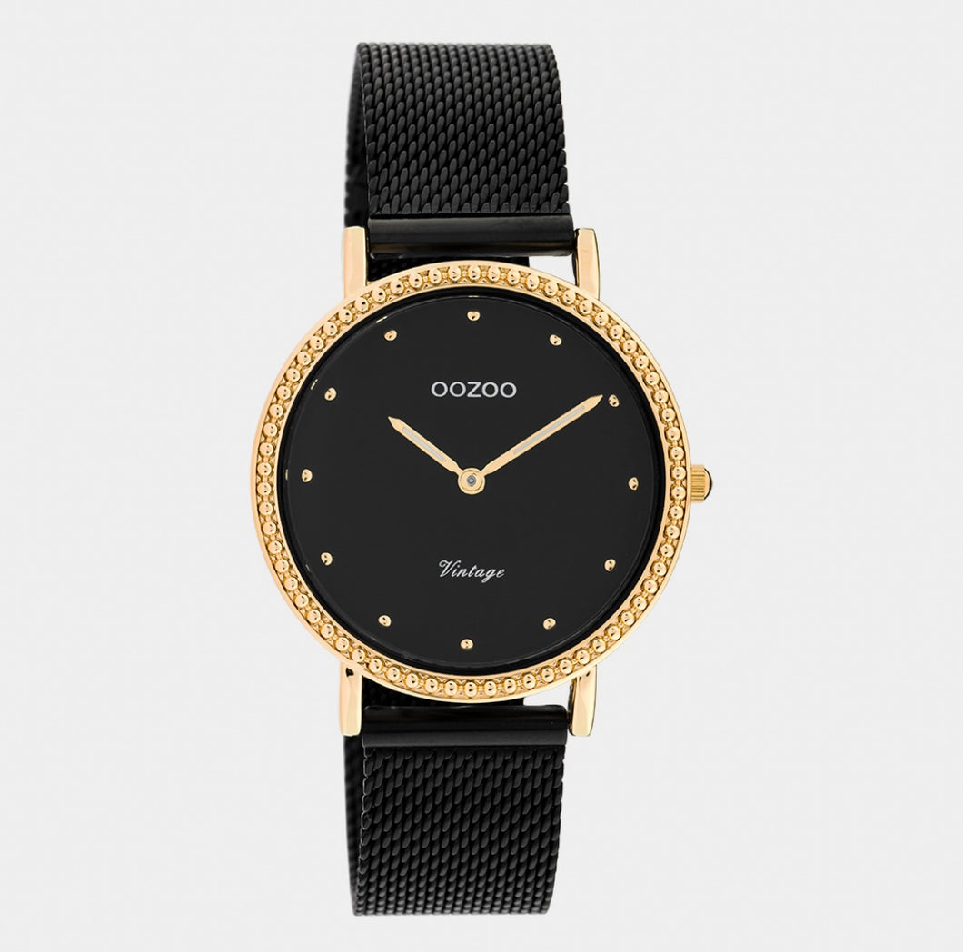 Oozoo Vinted Uhr mit Edelstahl-Mesh-Armband