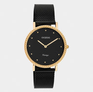 Oozoo Vinted Uhr mit Edelstahl-Mesh-Armband