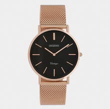 Lade das Bild in den Galerie-Viewer, Oozoo Vinted Uhr mit Edelstahl-Mesh-Armband Unisex
