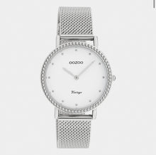 Lade das Bild in den Galerie-Viewer, Oozoo Vinted Uhr mit Edelstahl-Mesh-Armband
