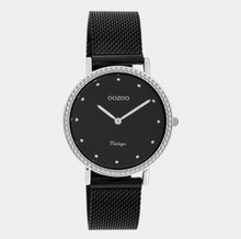 Lade das Bild in den Galerie-Viewer, Oozoo Vinted Uhr mit Edelstahl-Mesh-Armband
