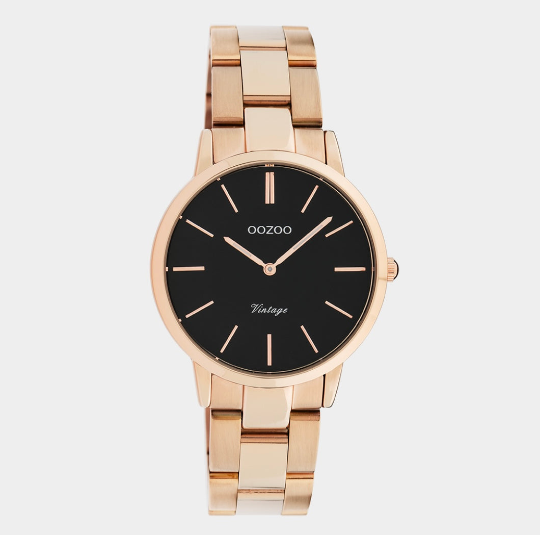 Oozoo Vinted Uhr mit Edelstahl-Gliederarmband